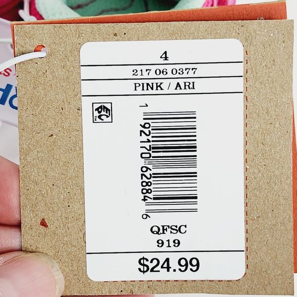 Surprize By Stride Rite Size 4 Pink Kids Sneakers Stage 2 first walker New W Tag - Picture 10 of 15